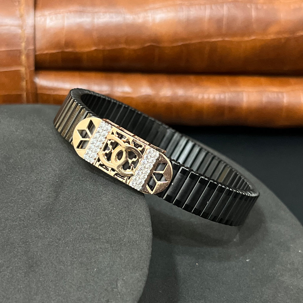 Silver Mens Flexible Bracelet FB13 925