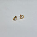 Gold Studs Heart