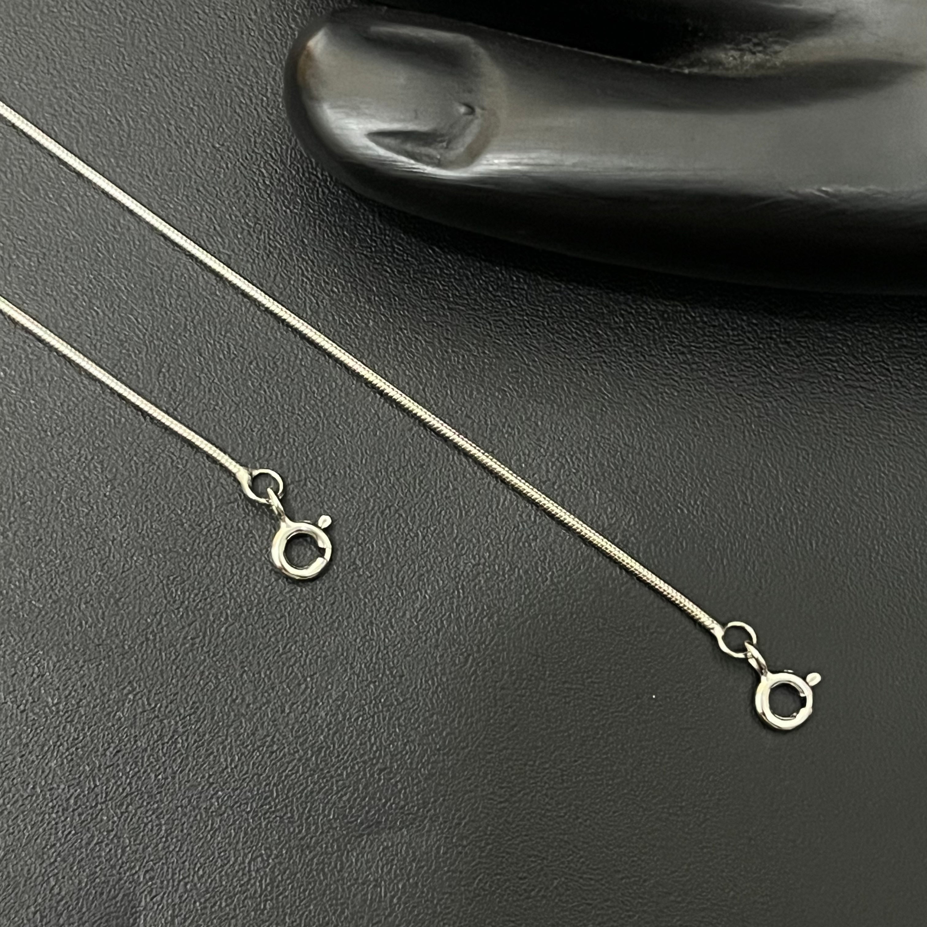 Silver Ladies Anklet Slim Flat 925
