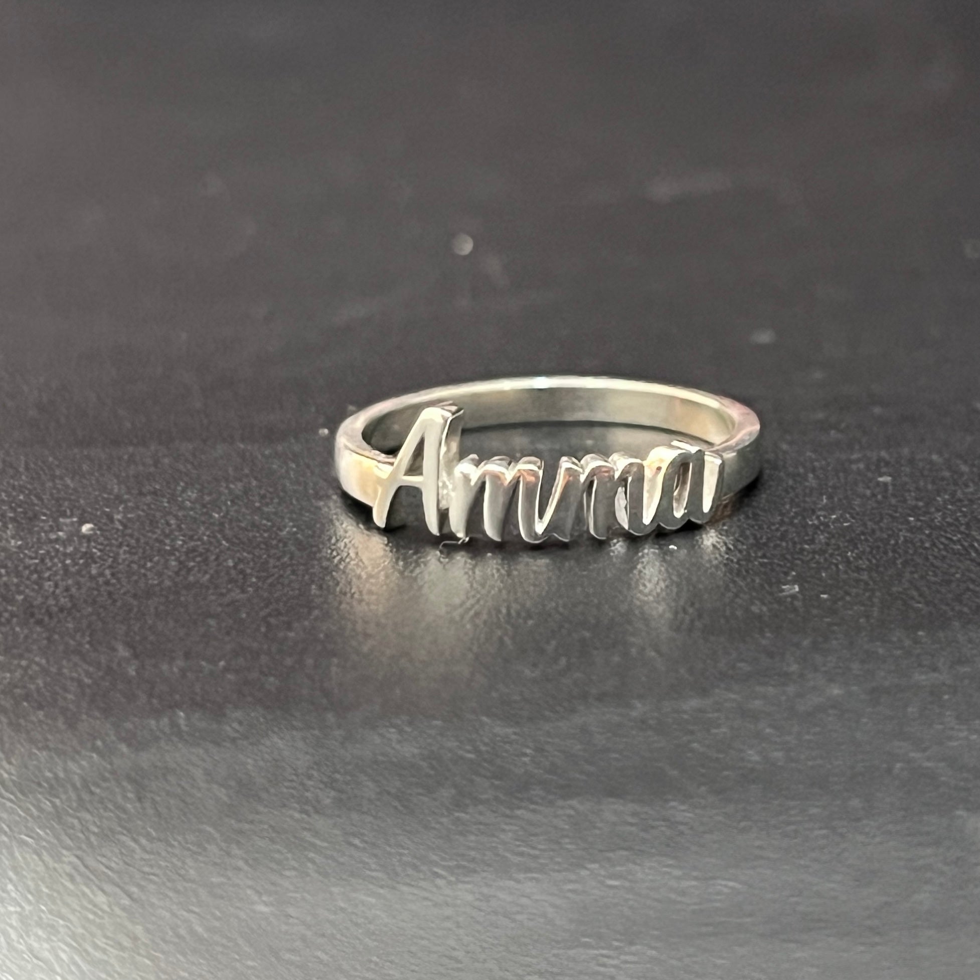 Customized Silver Name Ring 925