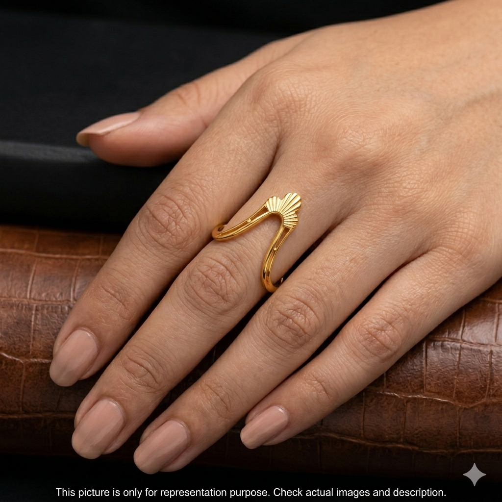 Silver Vanki Ring Gold Finished V05