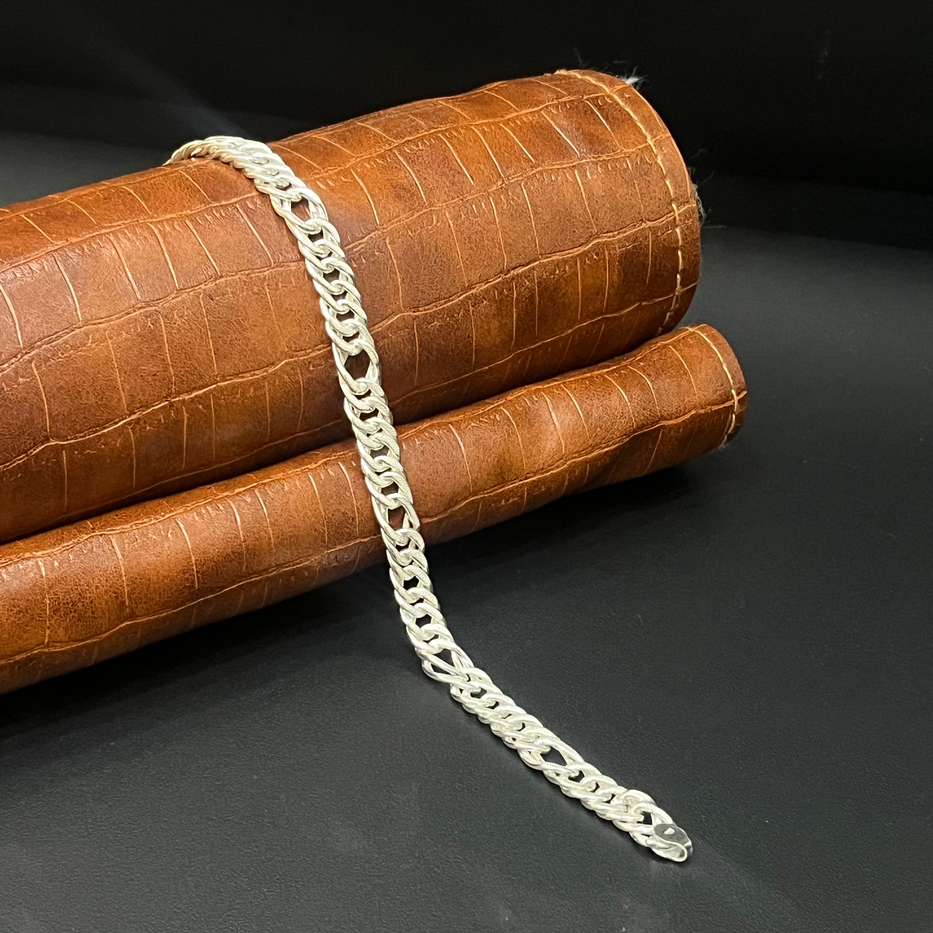 Silver Mens Bracelet Indo Italy MS02 925