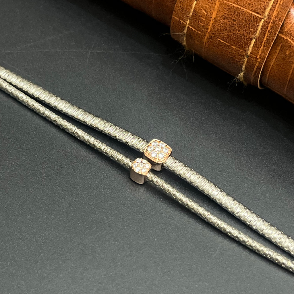 Silver Ladies Bracelet Italian Stones M02 925 2
