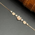 Silver Ladies Bracelet Lovely Heart Charms Classic Color Rose Gold 925