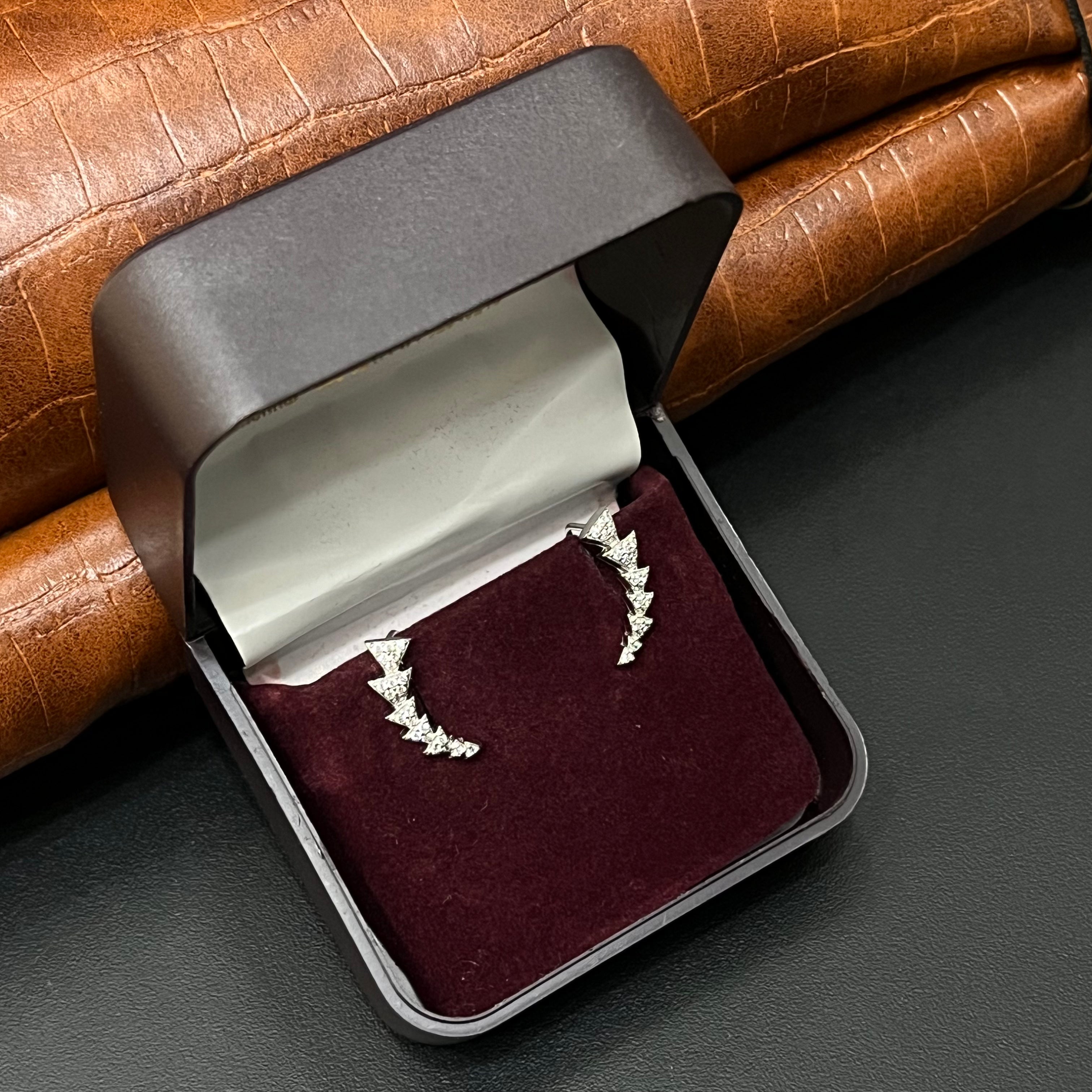 Silver Ladies  Earcuffs C Traingle