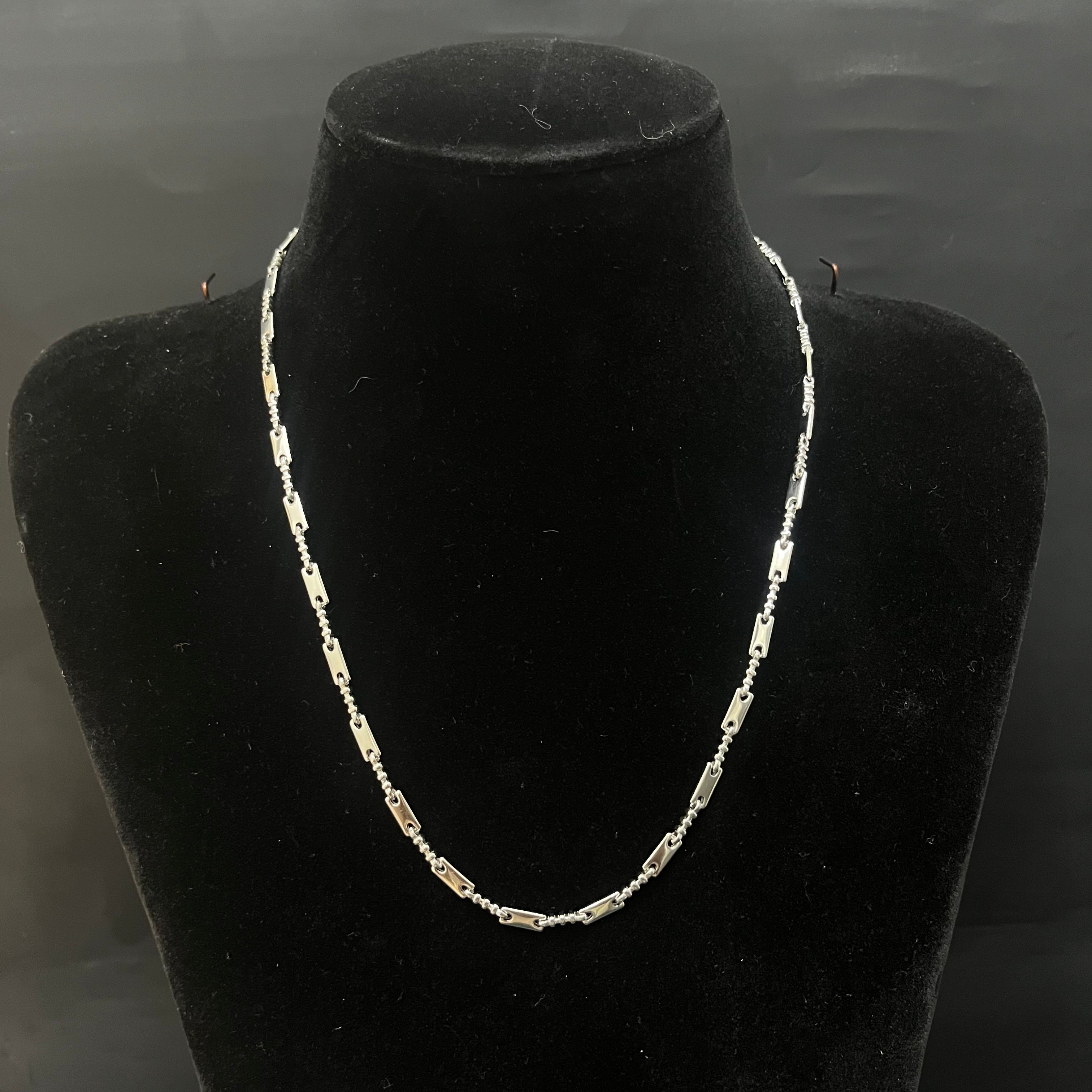 Silver Mens Chain Link Locks