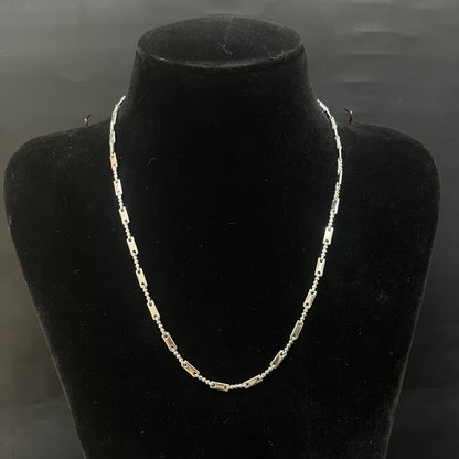 Silver Mens Chain Link Locks