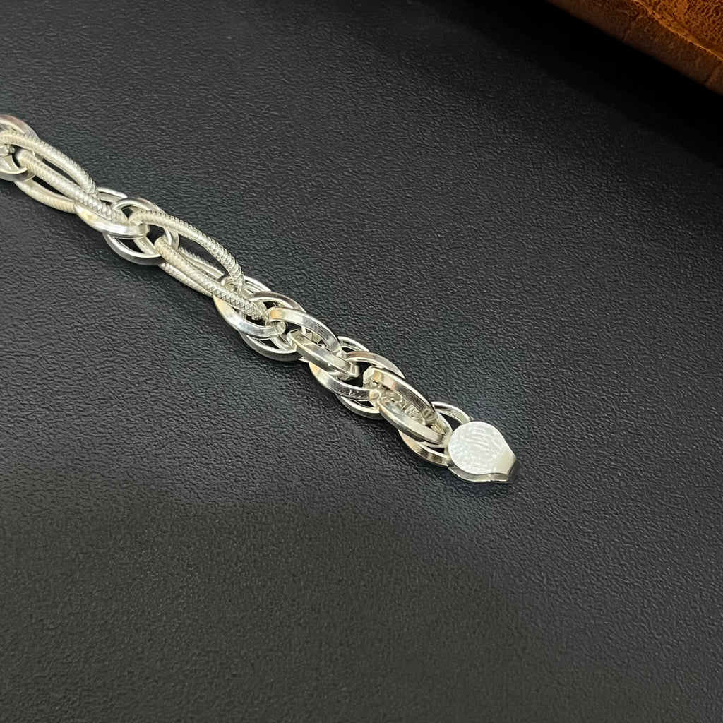 Silver Mens Bracelet Indo Italy MS01 925