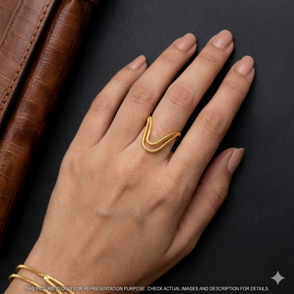 Silver Vanki Ring Gold Finished V02