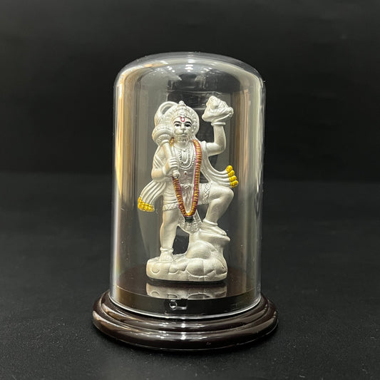 Silver Idol Hanuman Parvat & Gadha