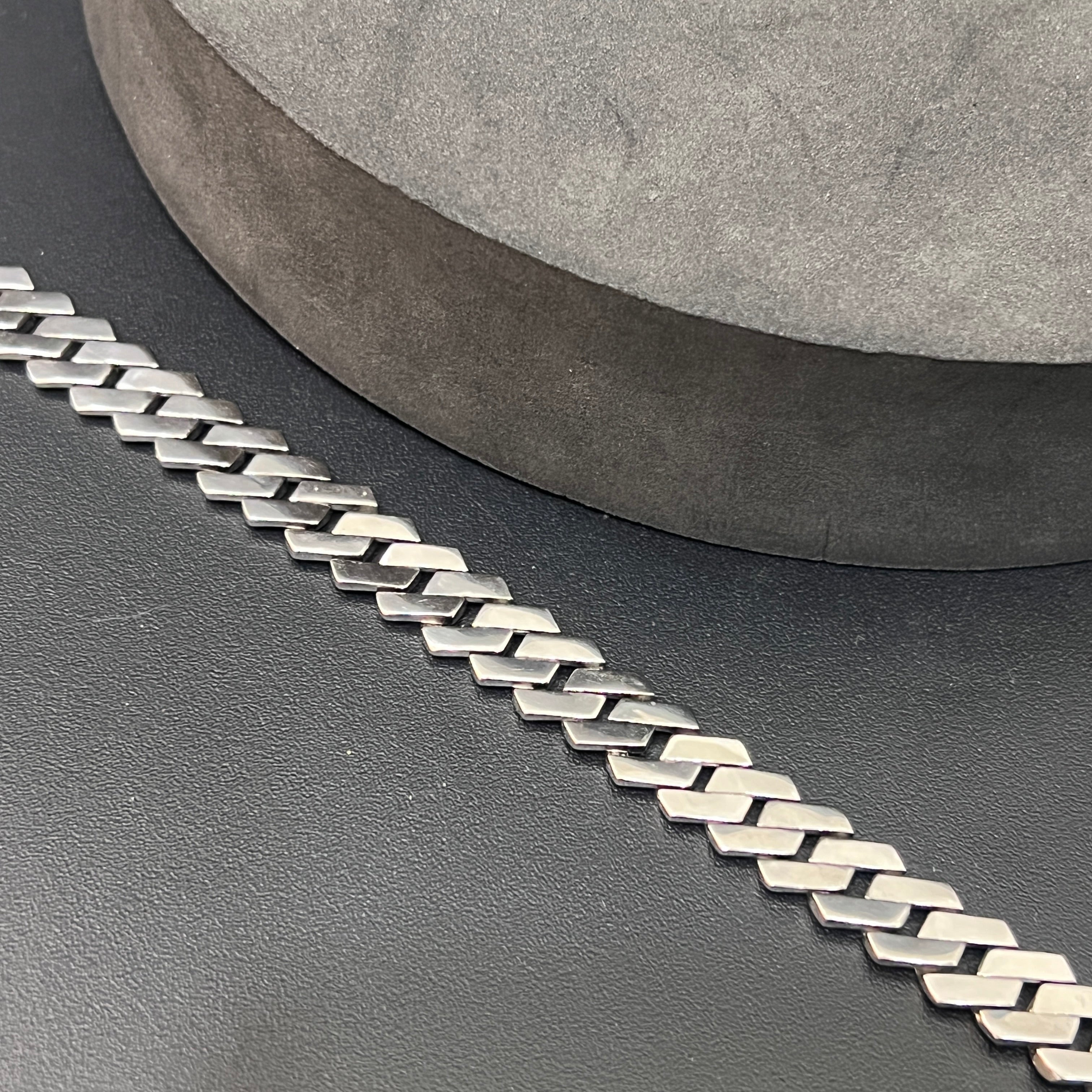 Silver Mens Bracelet Royal Cuban Link 925