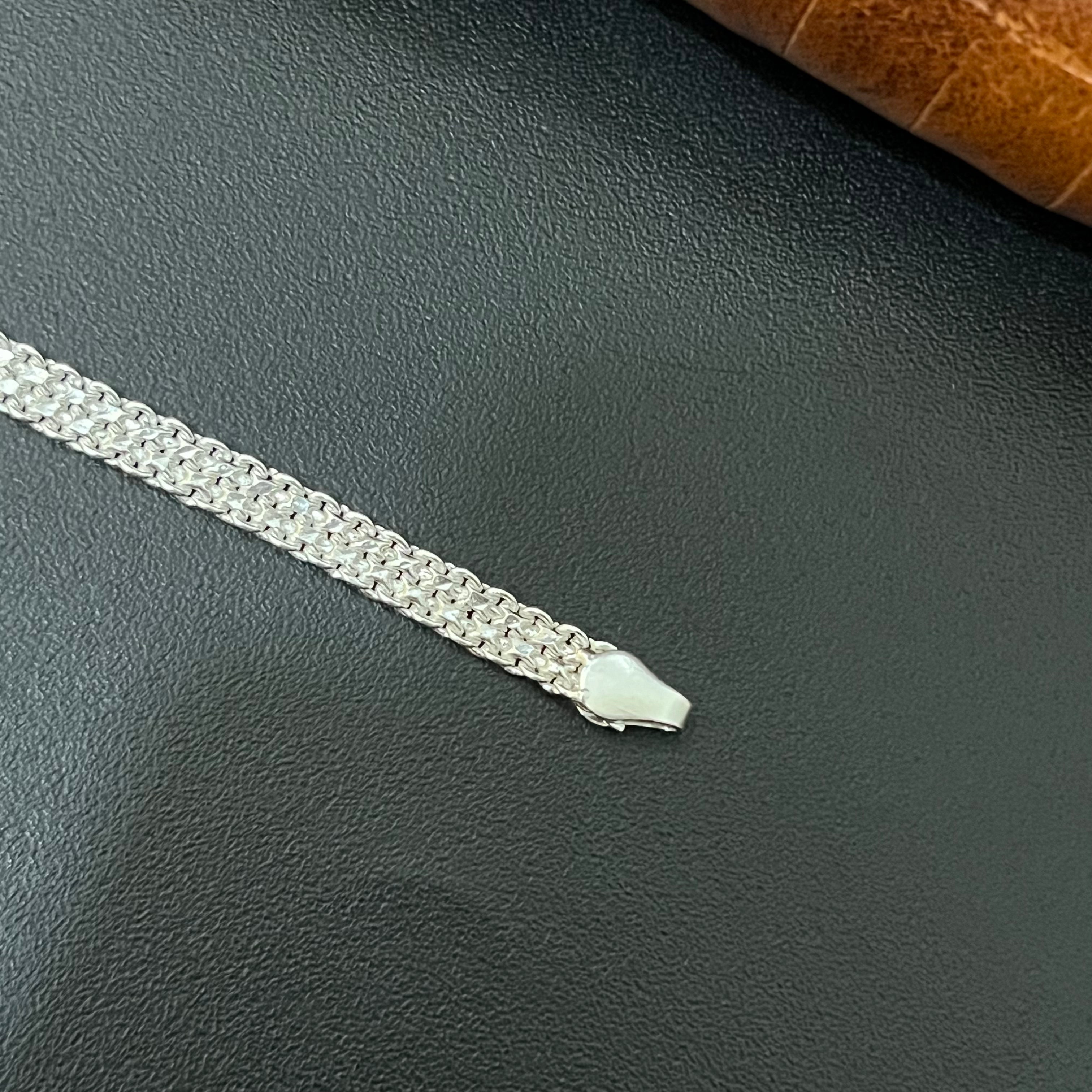 Silver Mens Chain Flat 22inches 925