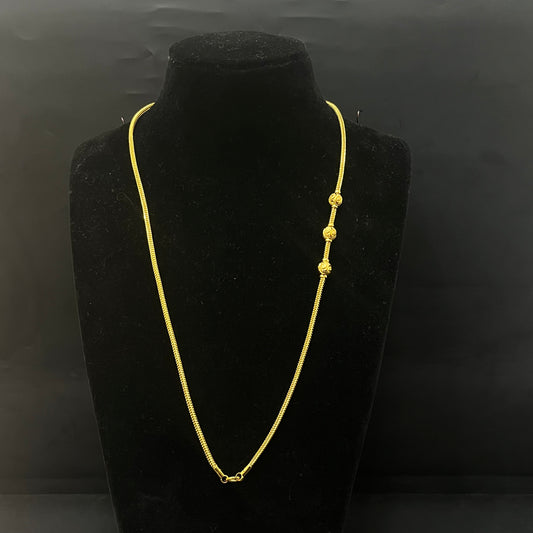 Silver Balls Thali Sarad Gold Finished Shine C Balls