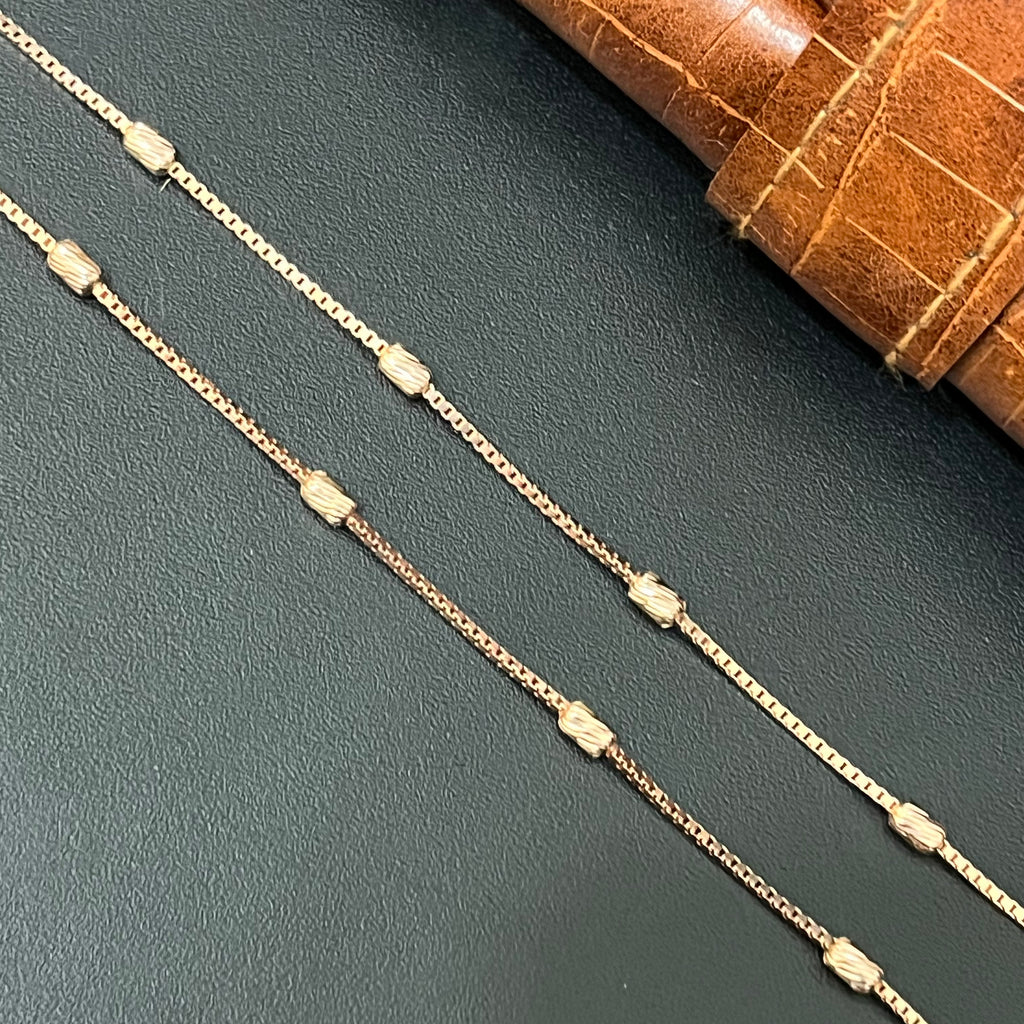 Silver Ladies Chain Balls Rosegold 925