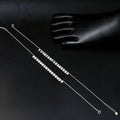 Ladies Silver Anklet Dots