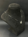 Ladies Silver Black Beads Chain
