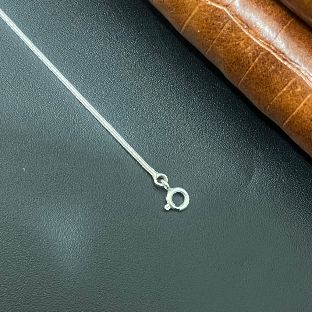 Silver Ladies Anklet Black Center Beads Centre 925