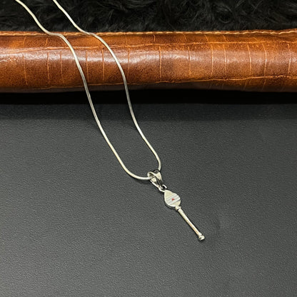 Silver Vel Pendant Rohdium Finished(Pendant Only)