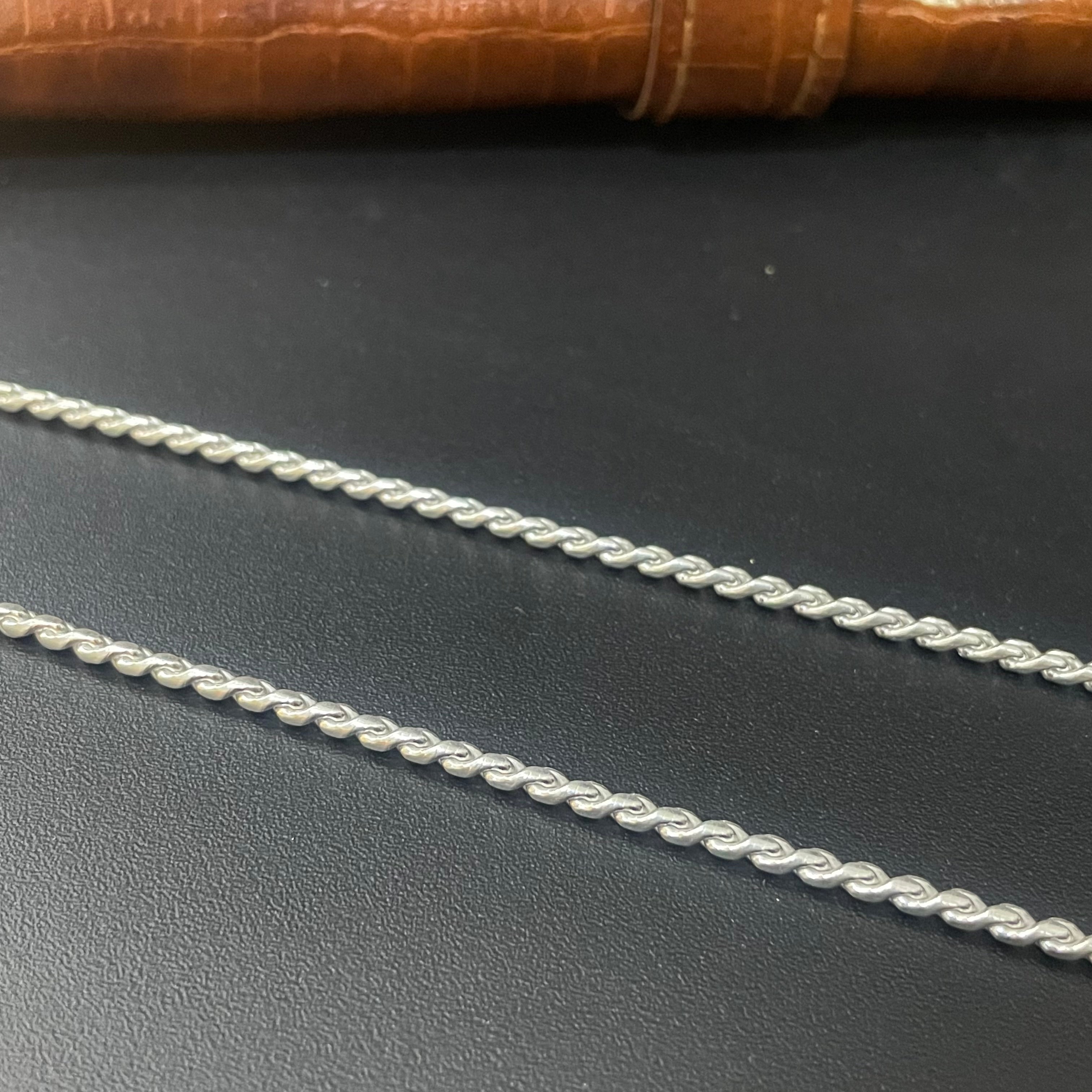 Silver Mens Chain Rope Solid 925