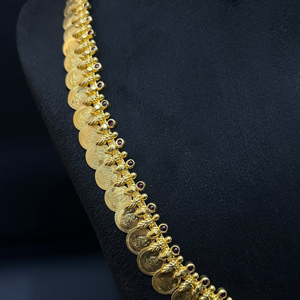 Silver Kasi Malai Haram Gold Finished 925