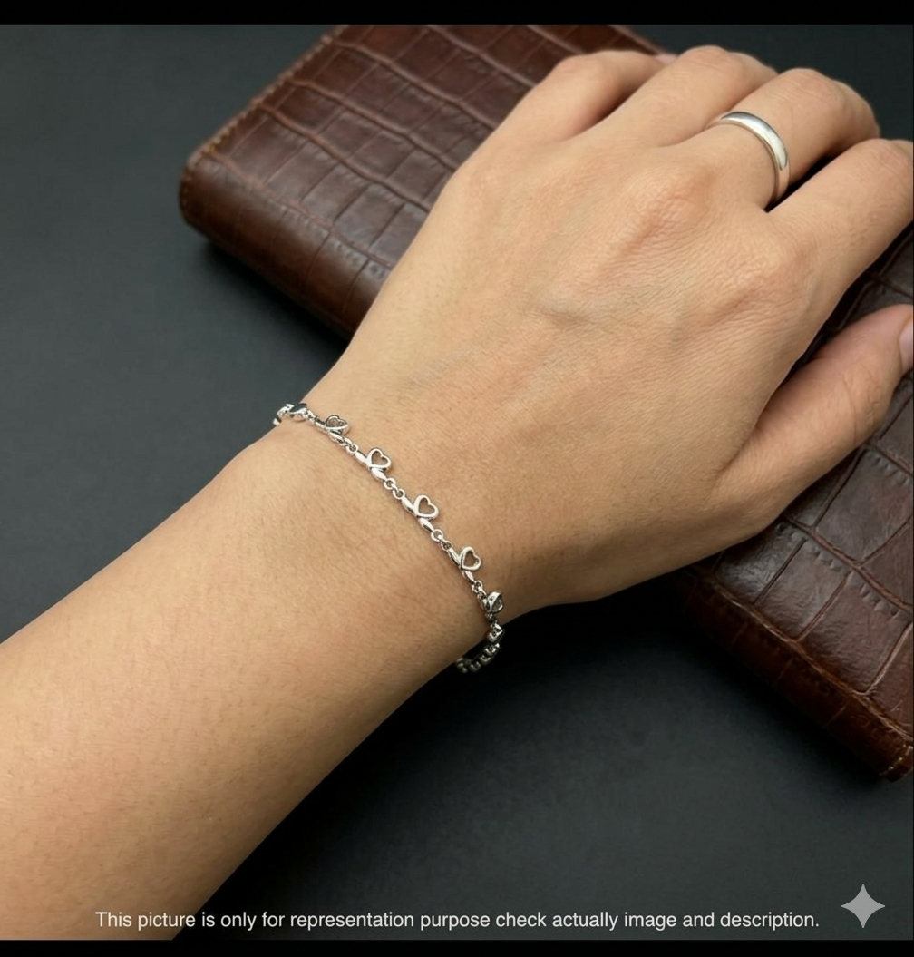 Silver Ladies Bracelet Rhodium R02 925