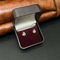 Silver Ladies Stud White Square RG