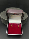 Gold Heart & Crow Studs 18K