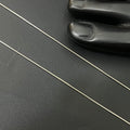 Silver Ladies Anklet Slim Flat 925