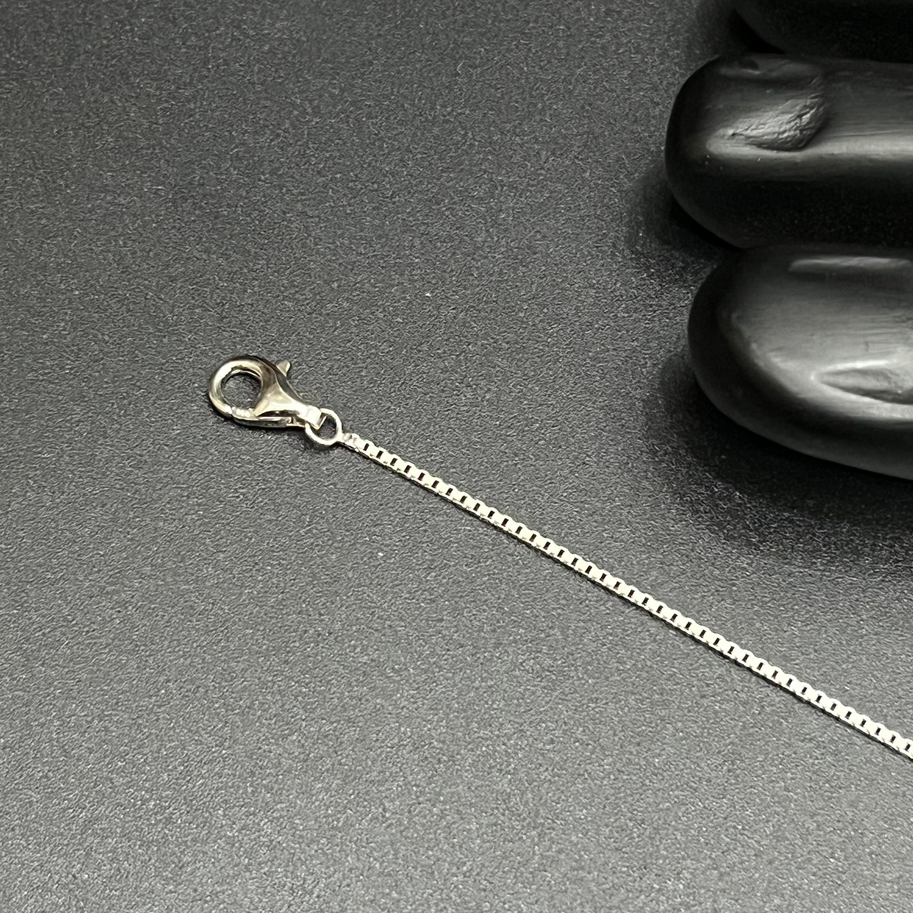 Silver Ladies Anklet Royal Hexagon Charm 925