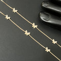 Silver Ladies Anklet Butterfly AD2 Rosegold 925