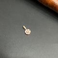 Silver Ladies Pendant Crystal Flower Cluster Rose Gold M02 925