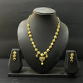 Silver Necklace & Stud Set Gold Finished Turkey Design