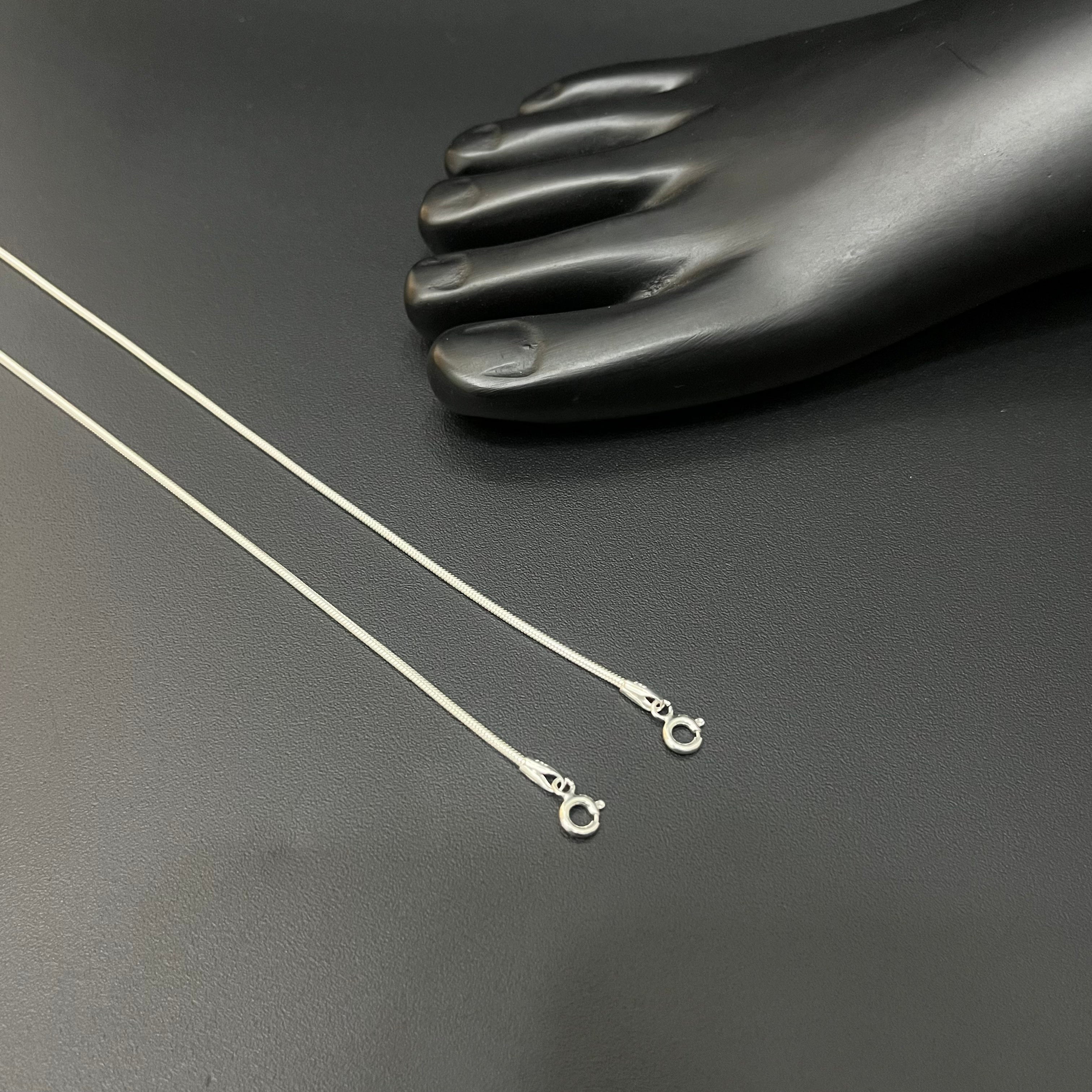 Silver Chain Anklet (slim snake chain)