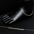 Silver Ladies Anklet Centre Charms SS
