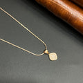Silver Ladies Pendant Royal Cushion Crystal Rose Gold 925
