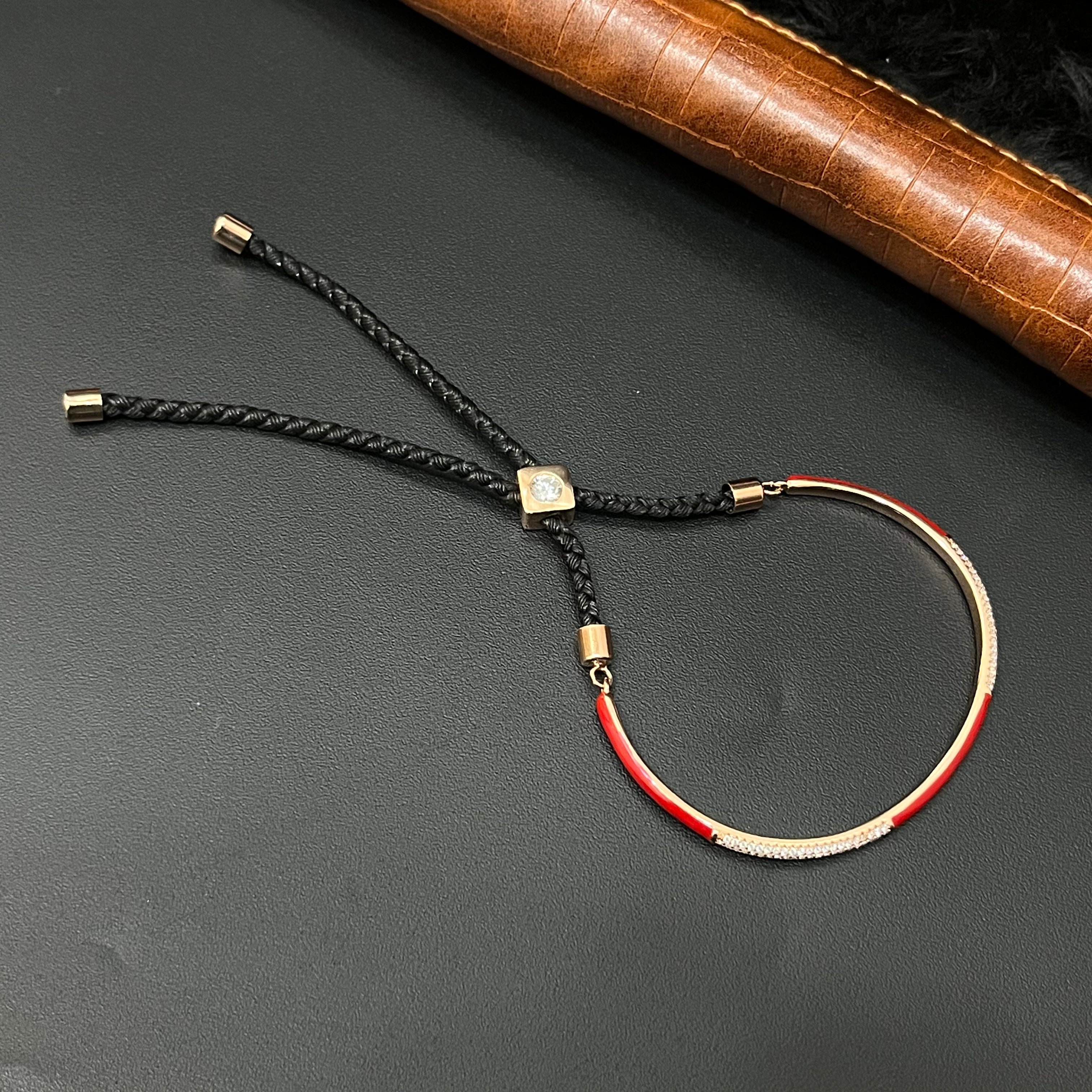 Silver Ladies Bracelet Lustor Adjustable THraed