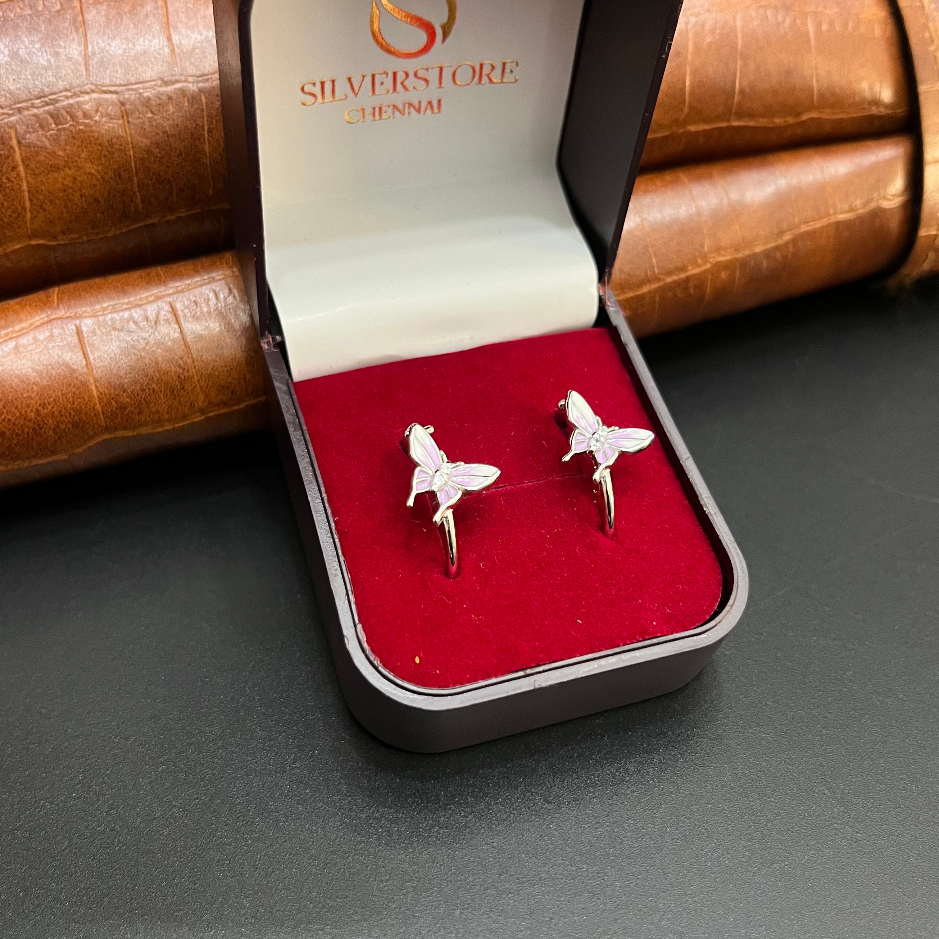 Silver Ladies Toe Rings 925 Butterfly Flaps 925