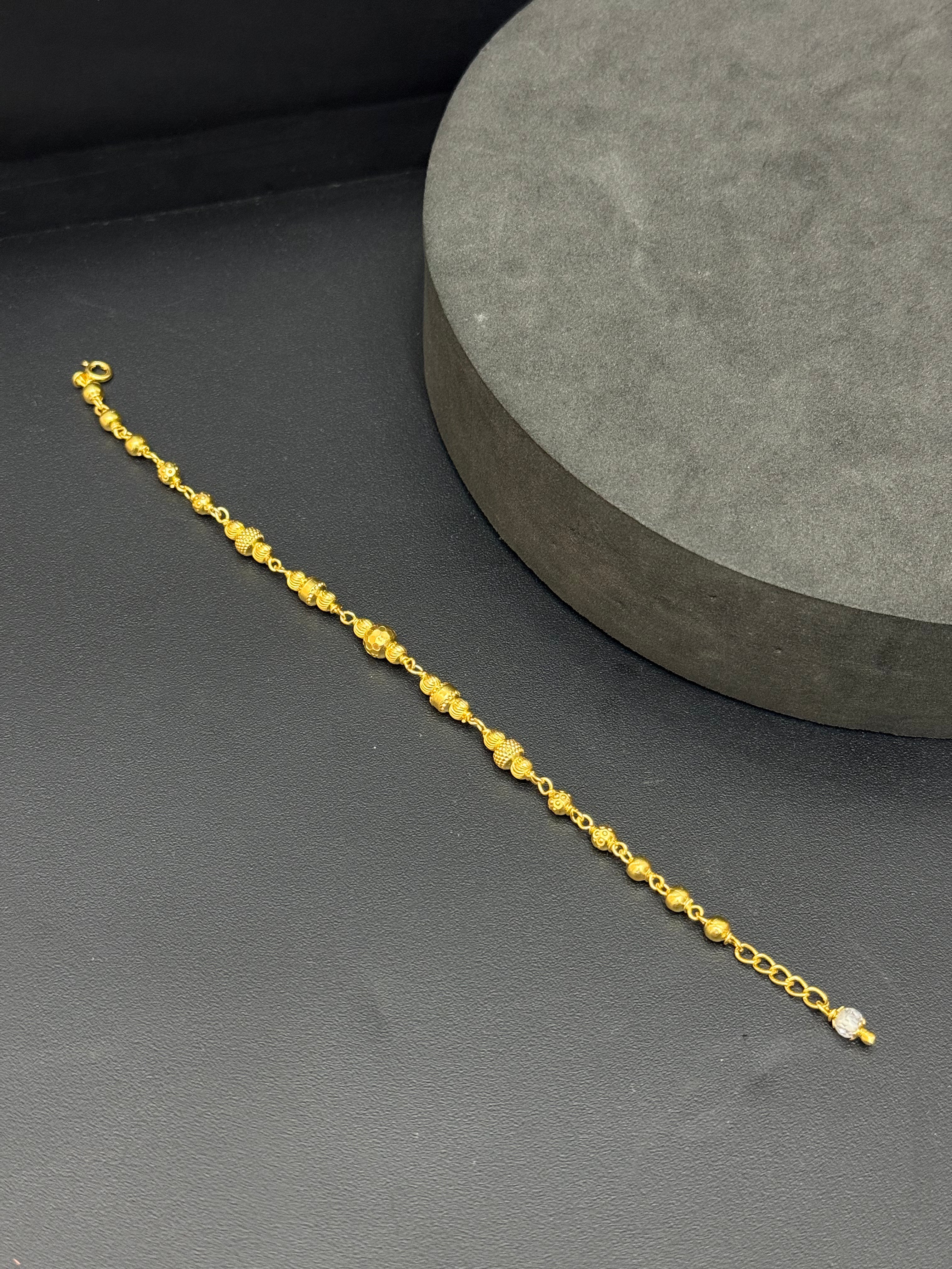 Silver Ladies Bracelet CNC Gold Finish C04