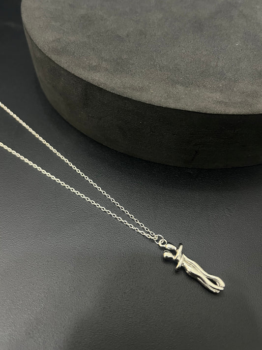 Ladies Silver Chain Hug SS