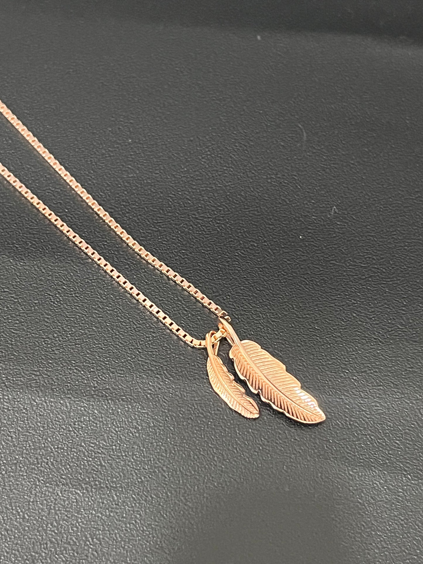 .Ladies Pendant Chain _Italian Double Leaf