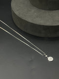Ladies Silver Chain Star Circle