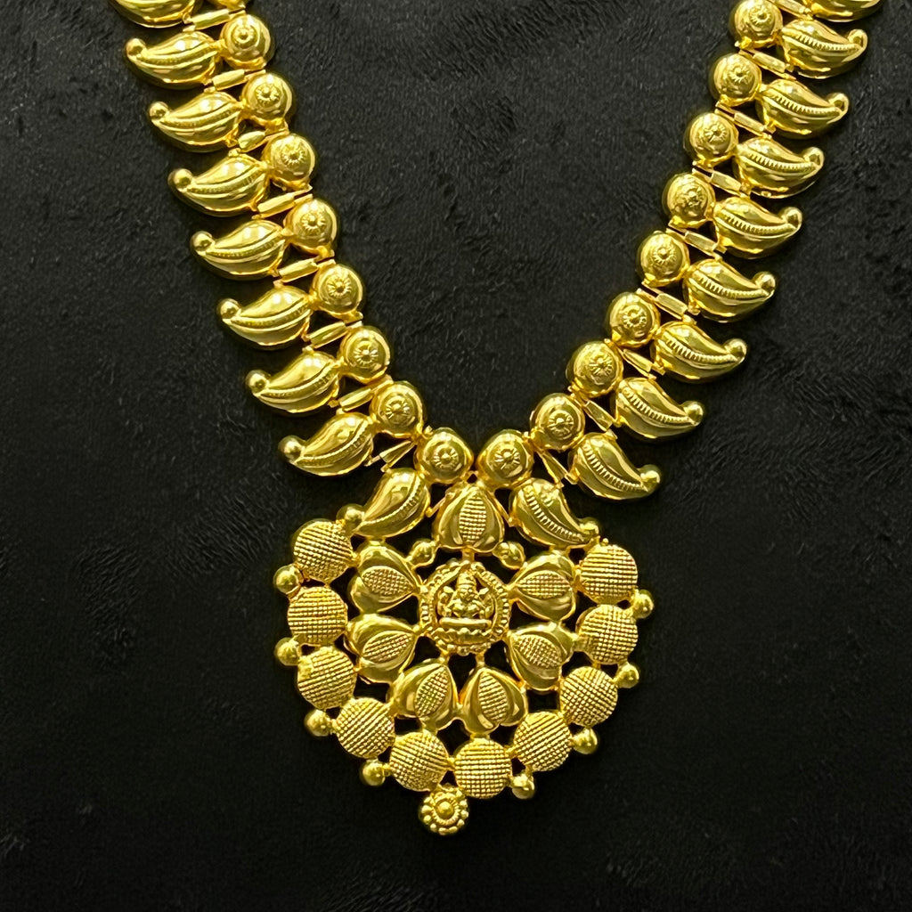 Silver Kerala Haram Gold Finished 925 KH1