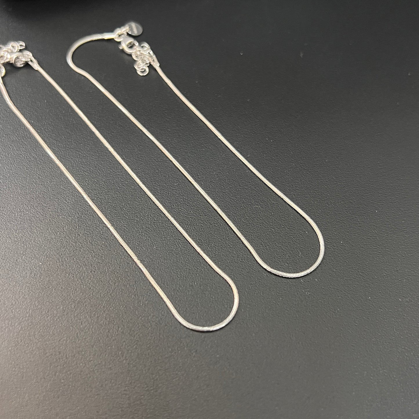 Ladies Anklet Italian Plain Chain Design