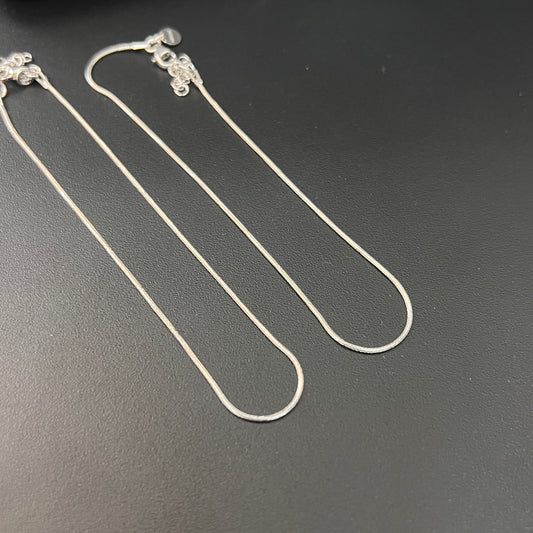 Ladies Anklet Italian Plain Chain Design