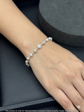 Silver Ladies Bracelet CNC Balls C05