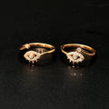 Silver Ladies Toe Rings Evil Eye RG