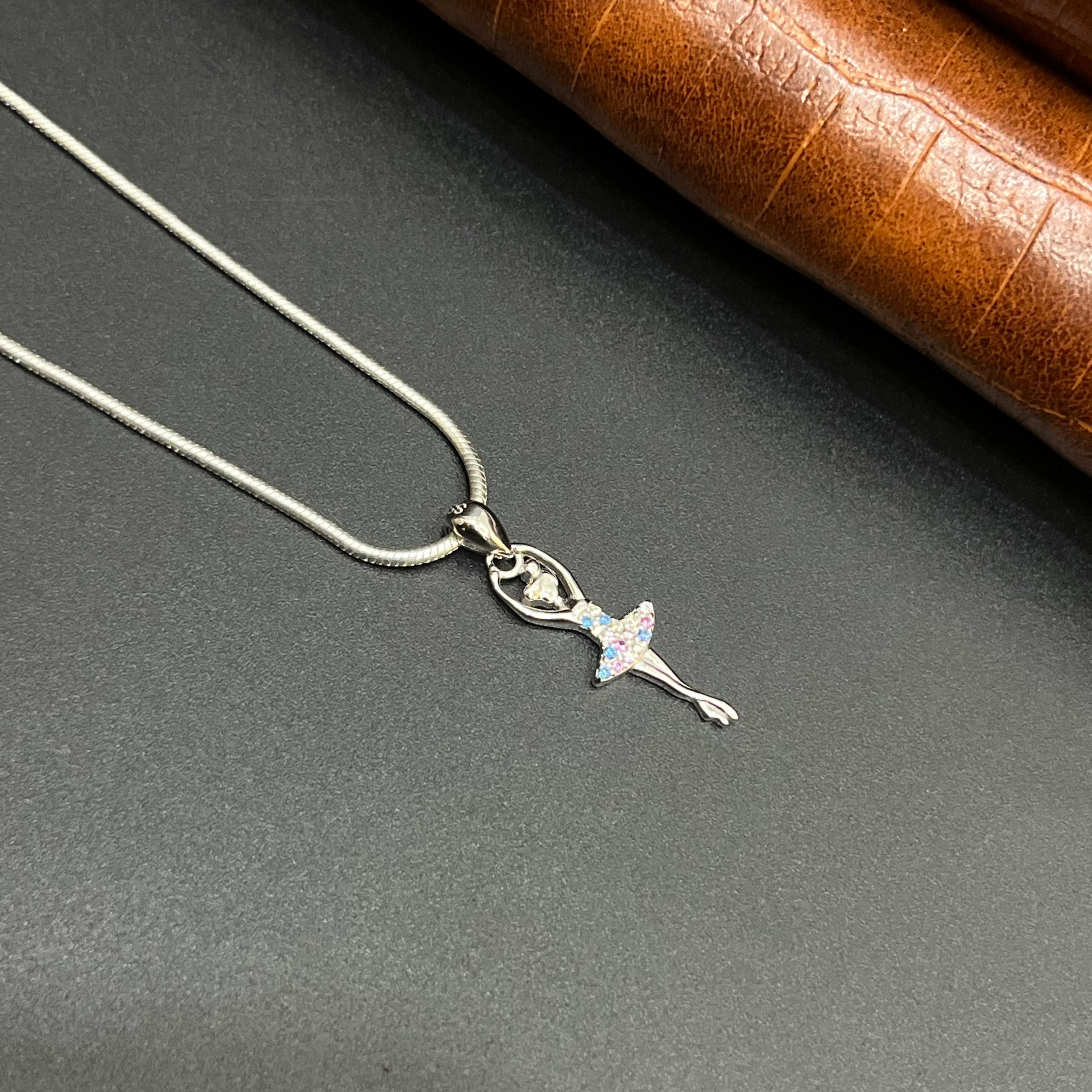 Silver Ladies Pendant Barbie Doll 925