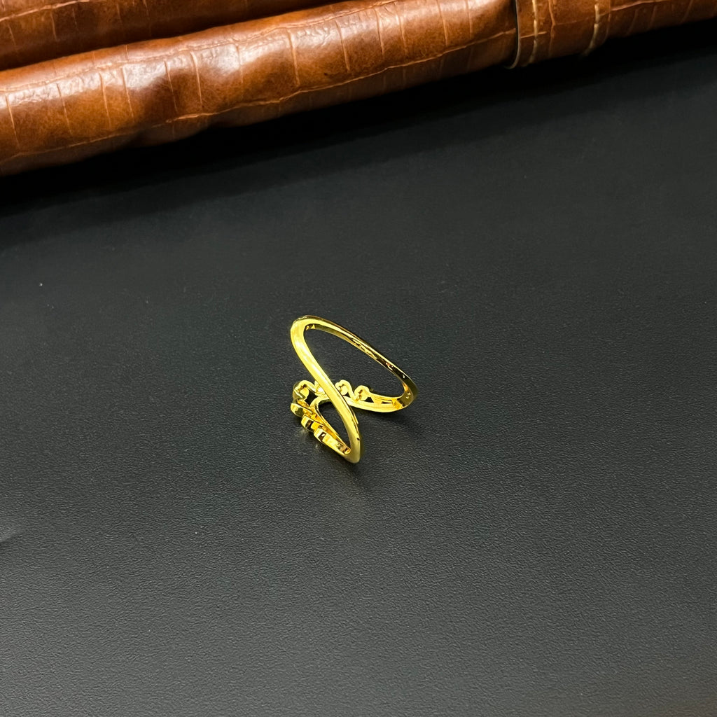 Silver Vanki Ring Gold Finished V04
