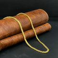 Silver Mens Chain Utahapa Gold Finished 925
