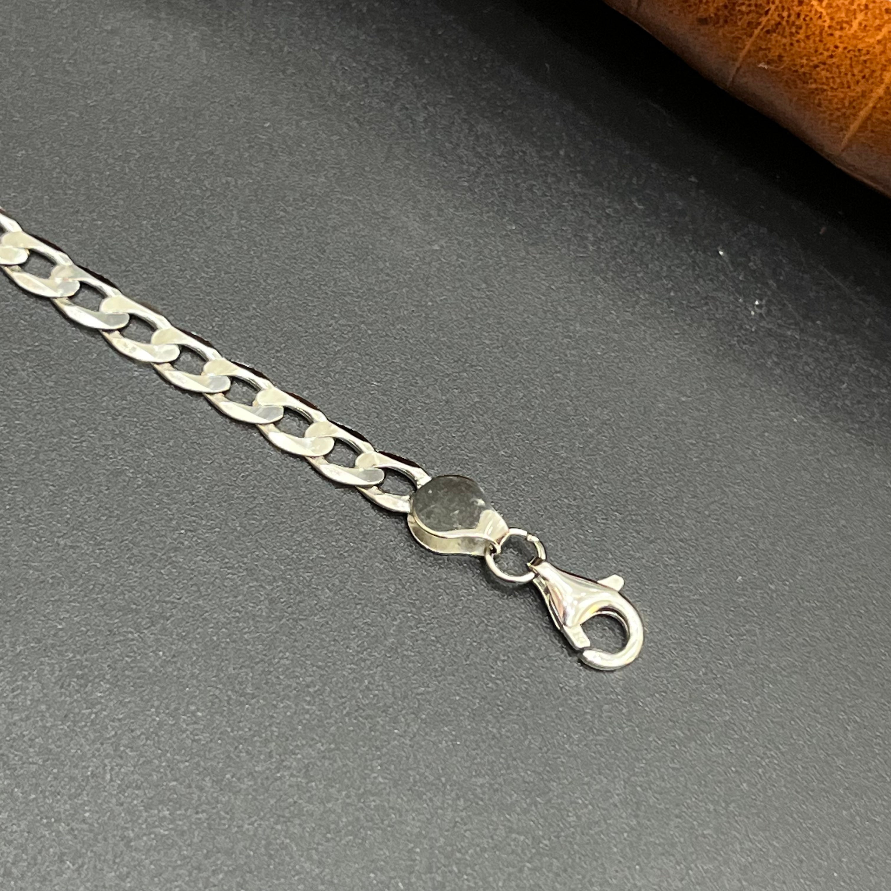 Silver Customised Kids Bracelet Cute Orange Charms 925